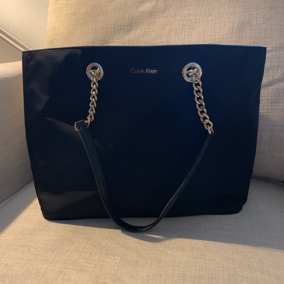 calvin klein florence nylon tote